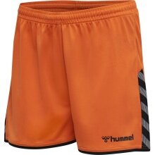 hummel Sporthose hmlAUTHENTIC Poly Shorts (leichter Jerseystoff, ohne Seitentaschen) Kurz orange Damen