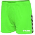 hummel Sporthose hmlAUTHENTIC Poly Shorts (leichter Jerseystoff, ohne Seitentaschen) Kurz neongrün Damen