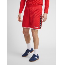 hummel Sporthose hmlAUTHENTIC Poly Shorts (leichter Jerseystoff, ohne Seitentaschen) kurz rot Herren