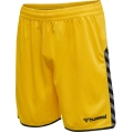 hummel Sporthose hmlAUTHENTIC Poly Shorts (leichter Jerseystoff, ohne Seitentaschen) kurz gelb/schwarz Herren