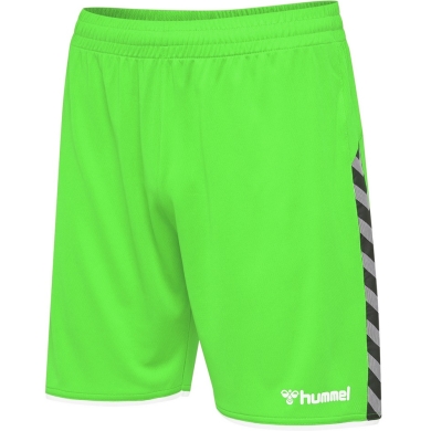 hummel Sporthose hmlAUTHENTIC Poly Shorts (leichter Jerseystoff, ohne Seitentaschen) kurz neongrün Herren