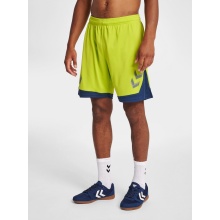 hummel Sporthose hmlLEAD Poly Shorts (Mesh-Stoff) Kurz limegrün Herren