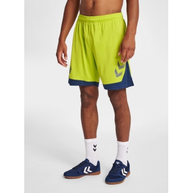 hummel Sporthose hmlLEAD Poly Shorts (Mesh-Stoff) Kurz limegrün Herren