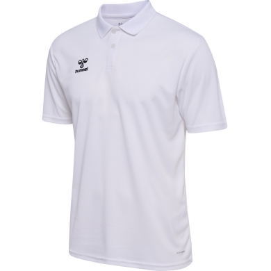 hummel Sport-Polo hmlESSENTIAL (100% rec. Polyester) Kurzarm weiss Herren