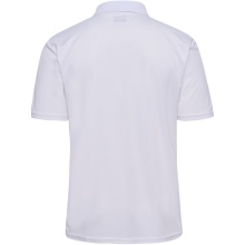 hummel Sport-Polo hmlESSENTIAL (100% rec. Polyester) Kurzarm weiss Herren