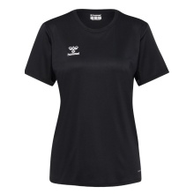 hummel Sport-Shirt hmlESSENTIAL (100% rec. Polyester) Kurzarm schwarz Damen