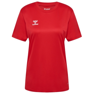 hummel Sport-Shirt hmlESSENTIAL (100% rec. Polyester) Kurzarm rot Damen