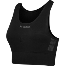 hummel Sport-Bra Seamless Rundhals nahtlos (schnelltrocknend, leicht) schwarz Damen