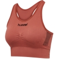 hummel Sport-Bra Seamless Rundhals nahtlos (schnelltrocknend, leicht) braun Damen