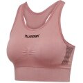 hummel Sport-Bra Seamless Rundhals nahtlos (schnelltrocknend, leicht) rosa Damen