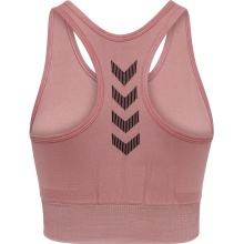 hummel Sport-Bra Seamless Rundhals nahtlos (schnelltrocknend, leicht) rosa Damen