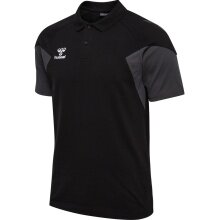 hummel Sport/Freizeit-Polo hmlTRAVEL (Baumwoll/Polyester) Kurzarm schwarz Herren