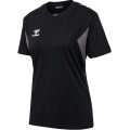 hummel Sport-Shirt hmlAUTHENTIC CO (100% Baumwolle) Kurzarm schwarz Damen