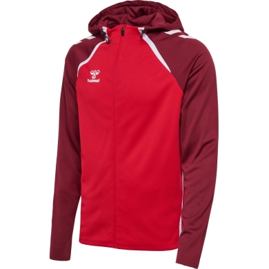 hummel Sport-Trainingsjacke hmlLEAD 2.0 Zip Hoodie (hohe Atmungsaktivität, schnelltrocknend) rot Herren