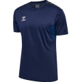 hummel Sport-Tshirt hmlAUTHENTIC Jersey (100% Polyester) Kurzarm marineblau Herren