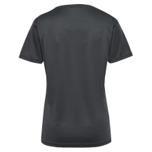 hummel Sport-Shirt hmlAUTHENTIC Jersey (100% Polyester) Kurzarm asphaltgrau Damen