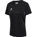 hummel Sport-Shirt hmlAUTHENTIC Jersey (100% Polyester) Kurzarm schwarz Damen