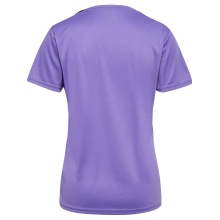 hummel Sport-Shirt hmlAUTHENTIC Jersey (100% Polyester) Kurzarm violett/schwarz Damen