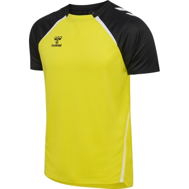 hummel Sport-Tshirt hmlLEAD 2.0 Jersey (rec. Polyester, schnelltrocknend) gelb/schwarz Herren