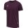 hummel Sport-Tshirt hmlMOVE Grid Cotton (100% Baumwolle) Kurzarm weinrot Herren