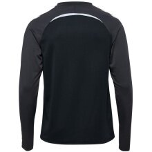 hummel Sport-Langarmshirt hmlLEAD 2.0 Crew Sweat (atmungsaktiv) schwarz/asphaltgrau Herren