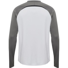 hummel Sport-Langarmshirt hmlLEAD 2.0 Crew Sweat (atmungsaktiv) weiss/grau Herren