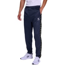 hummel Sporthose hmlAUTHENTIC PL Pants (Interlock-Stoff) lang marineblau Herren