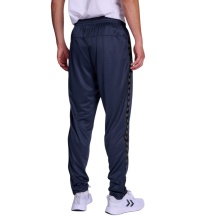 hummel Sporthose hmlAUTHENTIC PL Pants (Interlock-Stoff) lang marineblau Herren