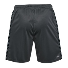 hummel Sporthose hmlAUTHENTIC PL Shorts (100% Polyester) kurz asphaltgrau Herren