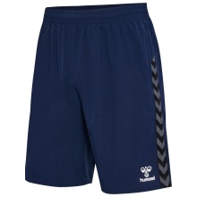 hummel Sporthose hmlAUTHENTIC Woven Shorts (mit Reißverschlusstaschen) kurz marineblau Herren