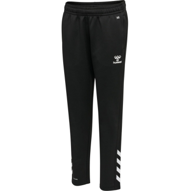 hummel Sporthose hmlCORE XK Poly Pants (Polyester-Sweatstoff, mit Reißverschlusstaschen) Lang schwarz Kinder