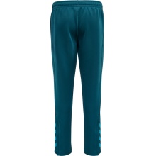 hummel Sporthose hmlCORE XK Poly Pants (Polyester-Sweatstoff, mit Reißverschlusstaschen) Lang coralblau Kinder