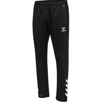 hummel Sporthose hmlCORE XK Poly Pants (Polyester-Sweatstoff, mit Reißverschlusstaschen) Lang schwarz Herren