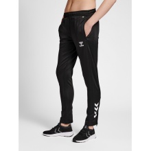 hummel Sporthose hmlCORE XK Poly Pants (Polyester-Sweatstoff, mit Reißverschlusstaschen) lang schwarz Damen