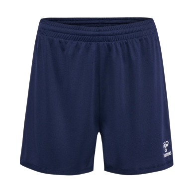 hummel Sporthose hmlESSENTIAL Shorts (angenehmes Tragegefühl) kurz marineblau Damen