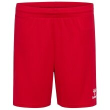 hummel Sporthose hmlESSENTIAL Shorts (angenehmes Tragegefühl) kurz rot Kinder