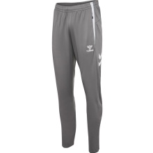 hummel Sporthose hmlLEAD 2.0 Training Pant (rec. Polyester, mit Reißverschlusstaschen) lang grau Herren