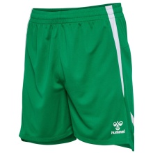 hummel Sporthose hmlLEAD 2.0 Shorts (rec. Polyester, schnelltrocknend) kurz grün Herren