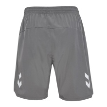 hummel Sporthose hmlLEAD 2.0 Woven Shorts (rec. Polyester, atmungsaktiv) kurz grau Herren