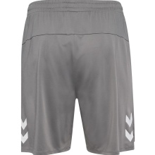 hummel Sporthose hmlLEAD 2.0 Training Shorts (rec. Polyester, mit Reißverschlusstaschen) kurz grau Herren