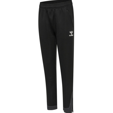 hummel Sporthose hmlLEAD Poly Pants (Seitentaschen, dehnbarer Sweatstoff) Lang schwarz Kinder