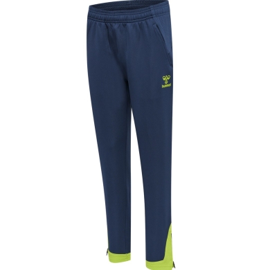 hummel Sporthose hmlLEAD Poly Pants (Seitentaschen, dehnbarer Sweatstoff) Lang darkblau Kinder