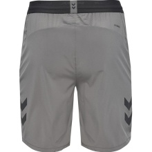 hummel Sporthose hmlPRO Training Short (hohe Atmungsaktivität, schnelltrocknend) kurz grau Herren