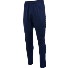 hummel Sporthose hmlSTALTIC Training Pant (Interlock-Stoff) Lang marineblau/grün Herren