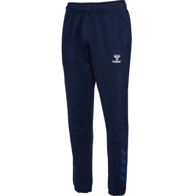 hummel Sporthose hmlTRAVEL Pants (weicher Sweatstoff) lang marineblau Herren