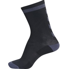 hummel Sportsocke Elite Indoor Low schwarz/asphaltgrau - 1 Paar