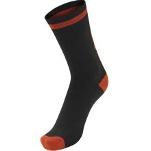 hummel Sportsocke Elite Indoor Low schwarz/rot - 1 Paar