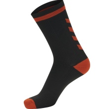 hummel Sportsocke Elite Indoor Low schwarz/rot - 1 Paar