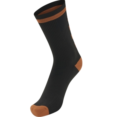 hummel Sportsocke Elite Indoor Low schwarz/orange - 1 Paar