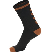 hummel Sportsocke Elite Indoor Low schwarz/orange - 1 Paar